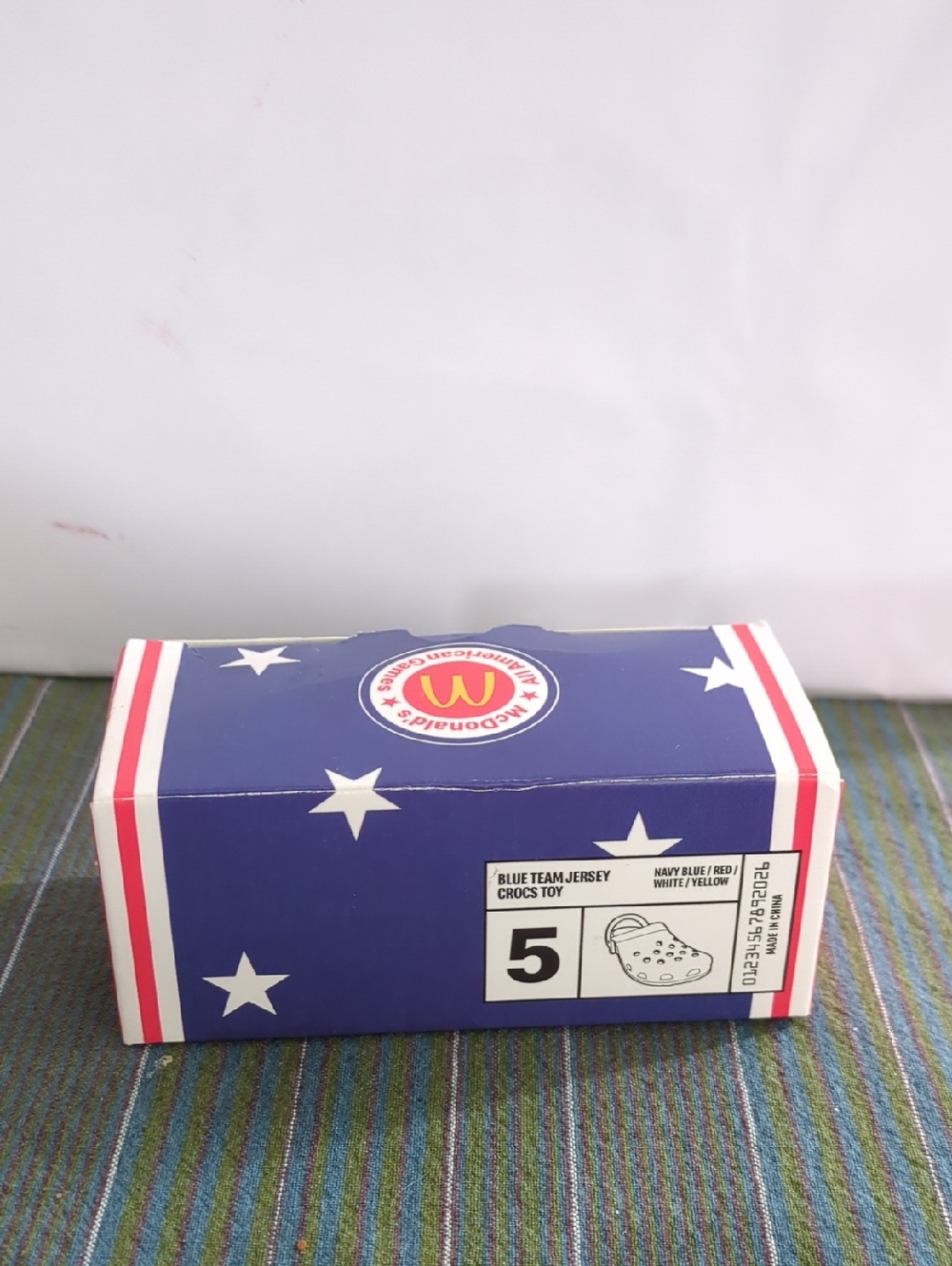 McDonald's Happy Meal Crocs Blue Team Jersey Collectable Box - Sealed